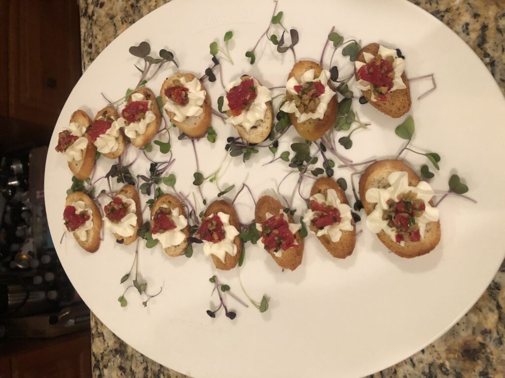 Goat Cheese Crostini