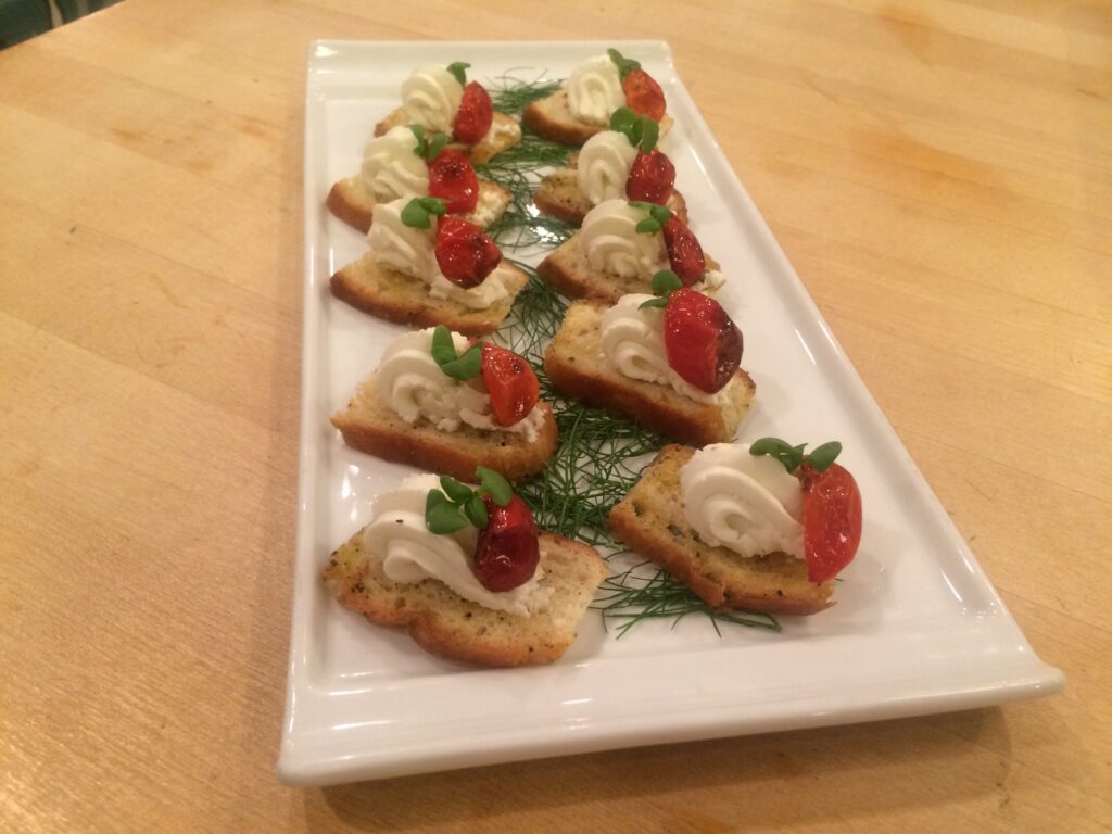 Goat Cheese Crostini